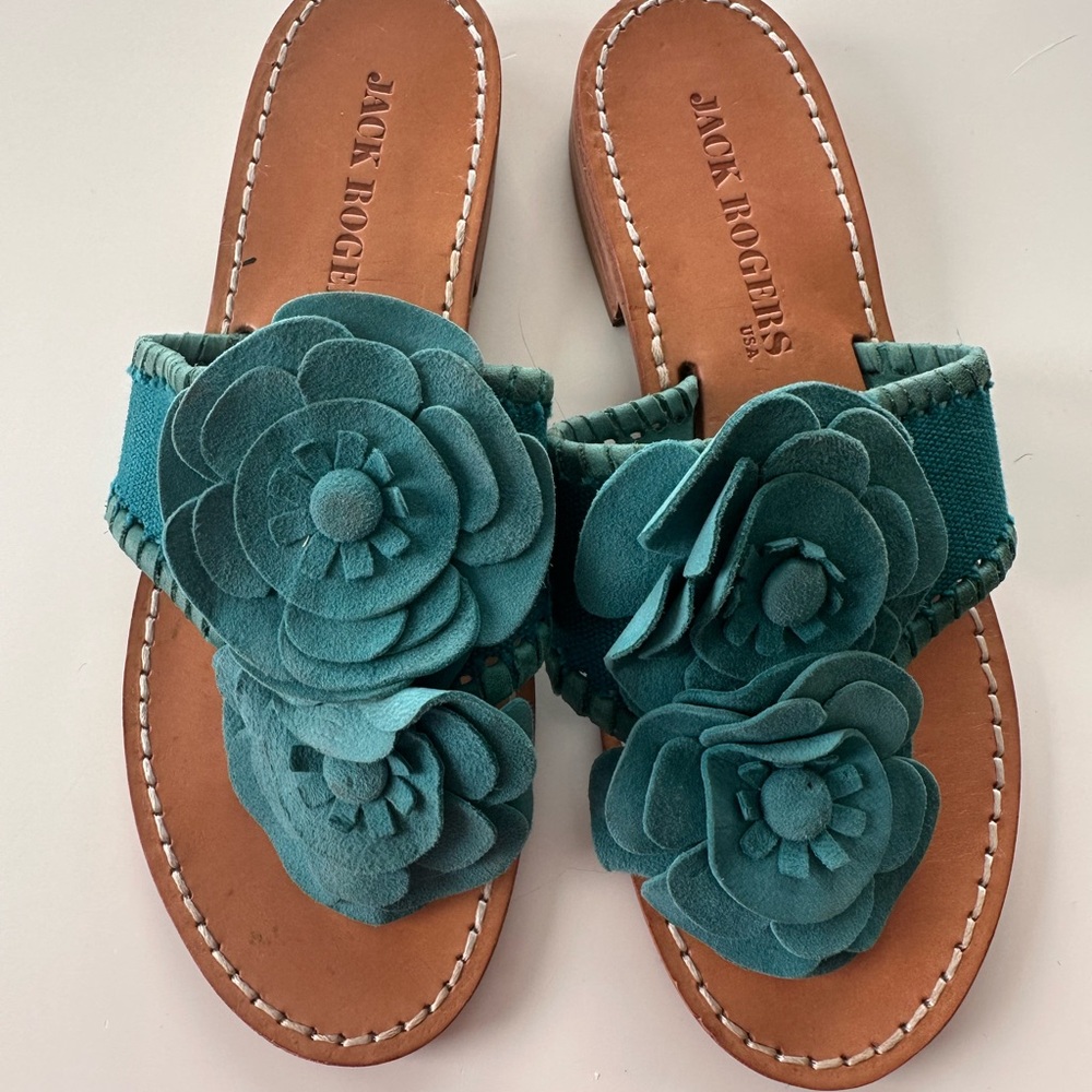 Jack Rogers Women's Teal Sandals